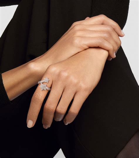 chanel rhinestone ring|Chanel rings white gold.